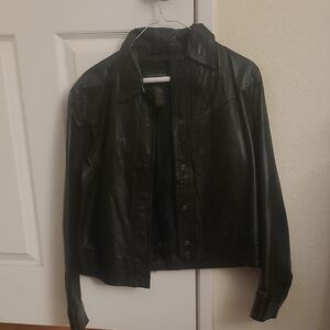 Women's Black Leather Jacket